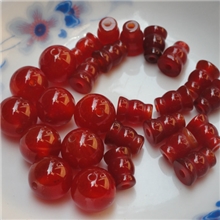 厂家供货玛瑙三通葫芦头规格齐全天然玉石配件批发三通佛头