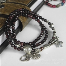 外贸爆款串珠饰品手链手工编织天然石玛瑙幸运开运佛祖手链批发