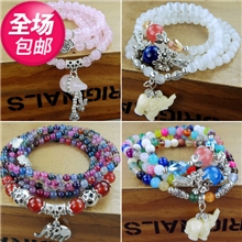 一件代发手饰天然水晶手链批发复古小饰品泰国佛牌佛珠手链