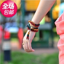 一件代发佛珠手链108颗8mm檀香木佛珠手链手串地摊热销