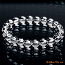 910655天然水晶4A级8mm纯天然白水晶手链