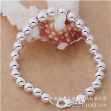 韩国韩版饰品手链批发925纯银饰时尚潮8MM佛珠串珠手链小额混批