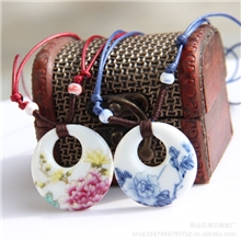 厂家直销陶瓷饰品长款项链衣饰长款项链复古衣饰长款项链