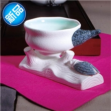 悟道&mdash;德化陶瓷茶道配件功夫茶具过滤陶瓷茶漏厂家批发