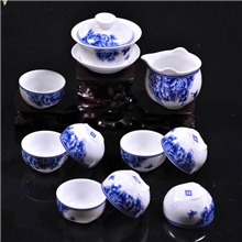 润丰茶具供应景德镇青花瓷茶具商务礼品套装茶具高档功夫茶具
