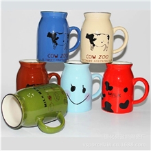 供应陶瓷杯早餐必备牛奶陶瓷杯热销牛奶杯子可加logo牛奶杯