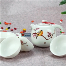 鼎元礼瓷厂家直销特价批发羊脂玉陶瓷茶具商务礼品套装旅行茶具