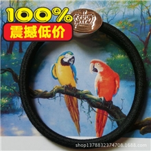 2013新款韩版皮筋全网最低价0.10元经典黑色皮筋批发2元店货源