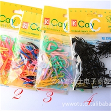 12-38强力皮筋儿童发饰头绳糖果色淡色粉色蓝色彩色黑色皮筋