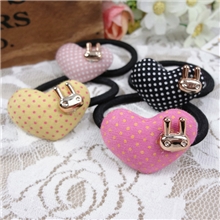 【义乌元店】韩国发饰甜美爱心兔头发圈发绳批发厂家混装