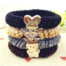 韩版发饰DIY时尚发绳发圈宽皮筋批发厂家混批义乌饰品