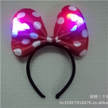 特价直销：儿童发光蝴蝶结发箍，六一儿童节蝴蝶结领结发箍