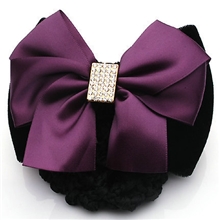 鼎喆饰品紫秒杀质量保证蝴蝶结韩饰职业头花护士银行发网