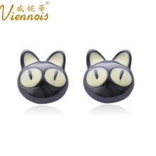 威妮华.比拉韩版神气小猫咪耳钉夏季新品淘宝爆款厂家批发