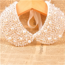 2013假领子批发一条起批刺猬领潮人必备珍珠假领珍珠披肩项链