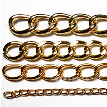 厂家供应链条氧化彩色铝链饰品链金色铝链（大量现货批发）