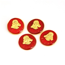 雷锋头像胸章铝质加金属为人民服务雷锋纪念像收藏厂家直销