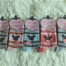 熊头厂家批发直销保暖袜女士兔羊毛袜子淘宝爆款20多款选