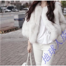 2013新款蓝狐短款本色狐狸毛皮草外套狐狸外套上衣