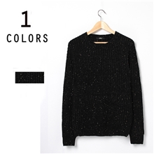 批发2013新款日系风格纯手工编织金丝线点缀加厚男毛衣D-346
