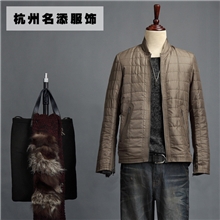 男装冬装新款时尚立领薄款男士棉服夹克外套品牌男装潮流服饰代