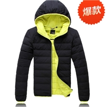 厂家批发男士羽绒服外套新款连帽休闲超加大码保暖韩版潮外贸男款