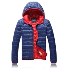 男士羽绒服男运动时尚休闲超轻薄连帽加大码90白鸭绒外套厂家批发