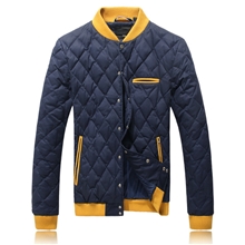 男士羽绒服新款潮男棒球服韩版修身轻薄型男保暖夹克外套外贸原单