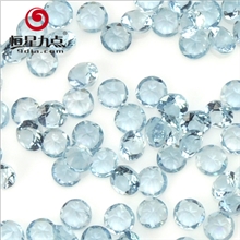 蓝色托帕石天然首饰配石A级圆形2mm厂家直销欢迎批发