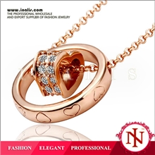 厂家供应18K金首饰玫瑰金项链韩版饰品环保合金项链批发N028