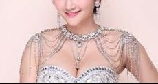 厂家直销供应豪华水钻肩链婚纱礼服肩饰新娘项链肩链
