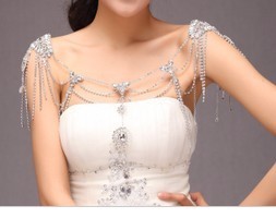 专业供应2013流行项链结婚配饰婚纱首饰新娘水钻项链