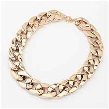 欧美简单时尚大牌潮品镀金ccb粗链条百搭颈链项链CN001