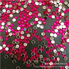 仿台压克力钻平底平面圆平角饰品配件5MM