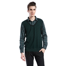 10.1718保暖&rdquo;内衣备货节3D提花全棉男衬衫领保暖假两件