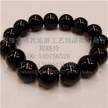 手链饰品批发杨幂同款10mm黑玛瑙带流行饰品手链精美时尚手串