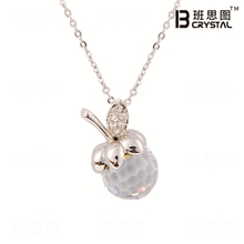 天然饰品正品水晶苹果项链奥地利水钻义乌厂家特价批发