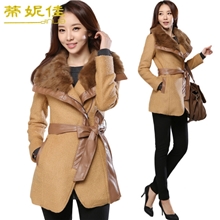 批发韩国秋冬女式小香风新款羊毛呢子韩版女士毛呢冬季女装外套