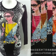 2013年新款冬款黄色粉红枣红深黄橘黄圆领套头宽松型长款毛衣