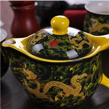 景德镇红龙八头茶具套装清仓特价