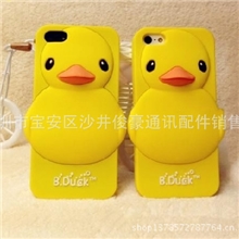 香港B.DUCK大黄鸭小黄鸭手机壳iPhone4/5s3s4note2note3保护套