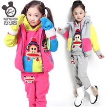 2013新款童装秋装女童亲子装冬装韩版外套儿童休闲套装三件套潮