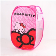 KT猫收纳篮脏衣篮洗衣篮大蝴蝶结印刷【厂家直销】