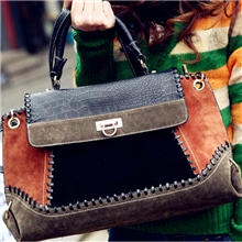 千百渡新款韩版休闲女士牛仔单肩包手提包斜挎包白沟女包批发