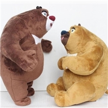 特价批发饰品礼物卡通大号熊出没熊大熊二抱枕毛绒玩具网销代发