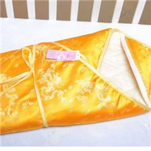 批发网销春秋冬款贵族尊贵龙宝宝锦锻面针织里婴儿包被代发