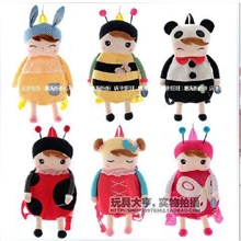 metoo咪兔正品安吉拉韩国娃娃幼儿园儿童书包韩版女童双肩包