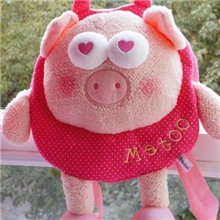 正版metoo咪兔卡通儿童小书包毛绒公仔双肩小背包动物系列