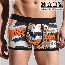 【锦氏】全棉内裤四脚角裤男士平角品牌纯棉内裤批发