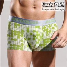 【锦氏】竹纤维内裤U凸设计特色印花厂家批发单条装一件代发